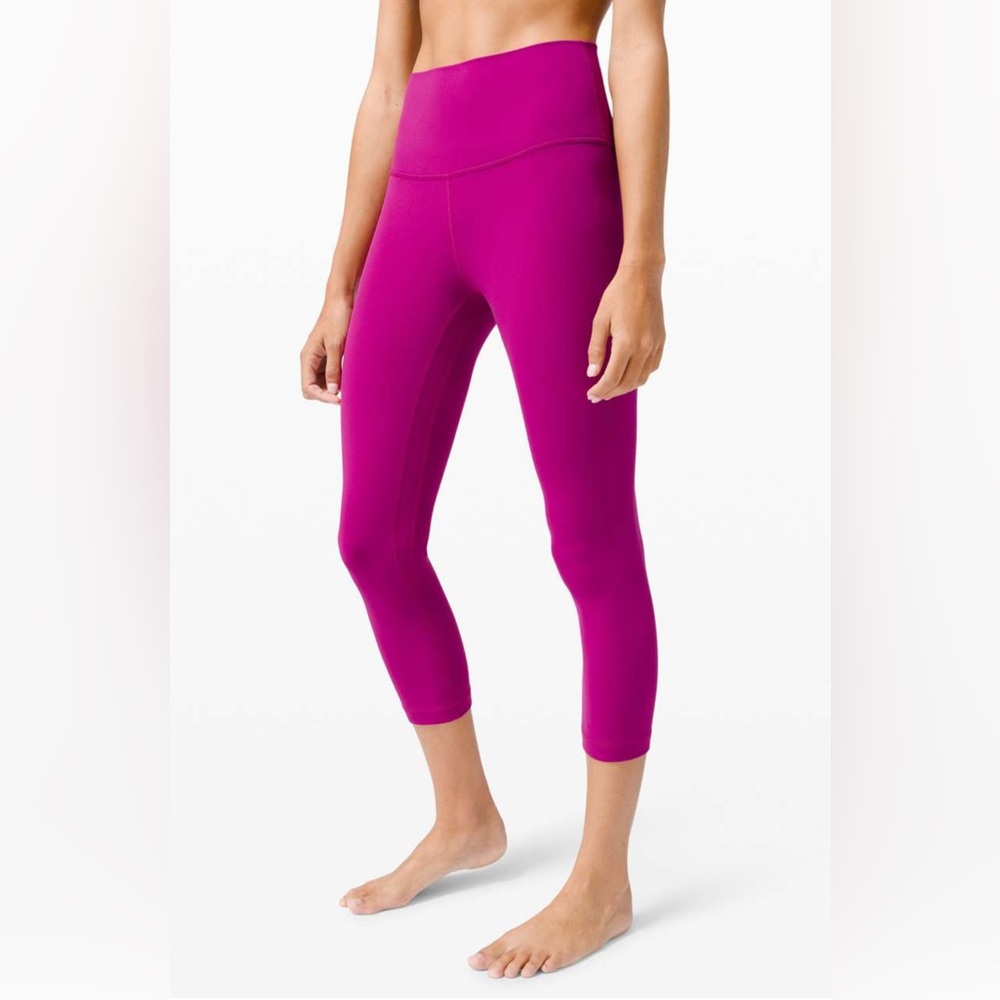 Lululemon Size 8 Align HR High Rise Crop 23" Pink Leggings